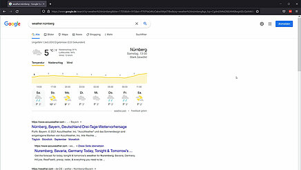 Google Suchoperatoren weather