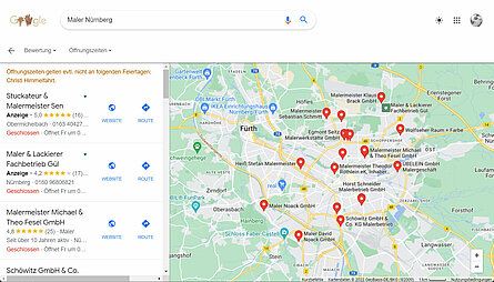 Google My Business LocalFinder - Andre Herrmann - Projektmanager Web / SEO - Nürnberg
